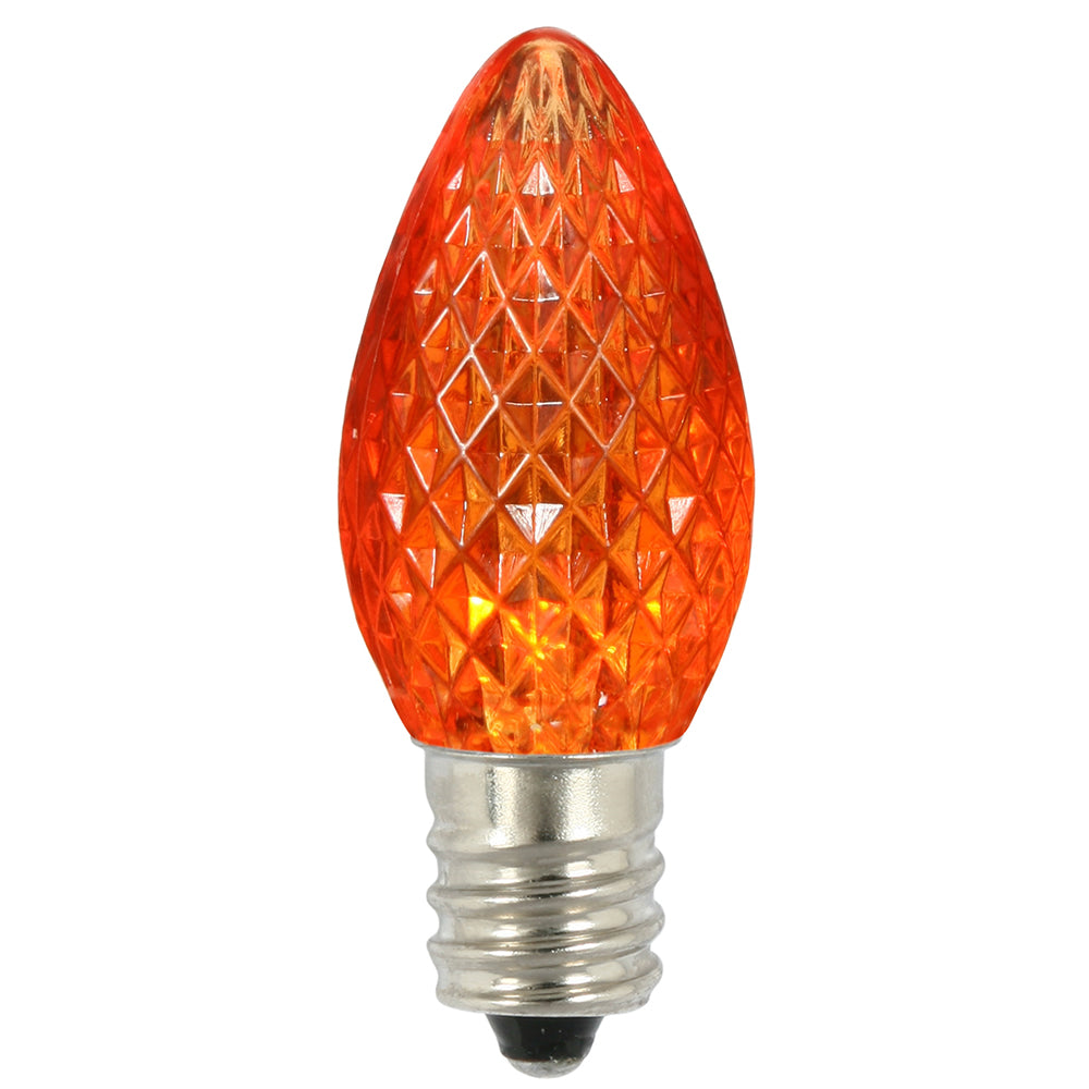 Vickerman C7 Faceted LED Orange Twinkle Bulb 25/Bx - XLEDC78T-25