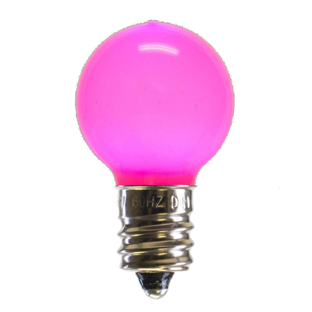 Vickerman G30 Pink Ceramic Ledbulb E12 .96W 25/Box - Xledcg39-25