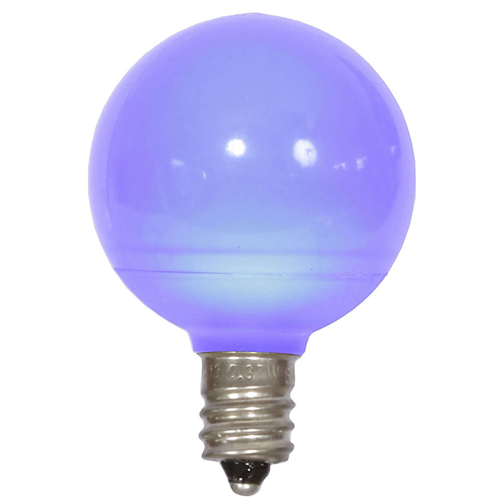 Vickerman G40 Blue Ceramic LEDBulb E12 .96W 25/Box - XLEDCG42-25