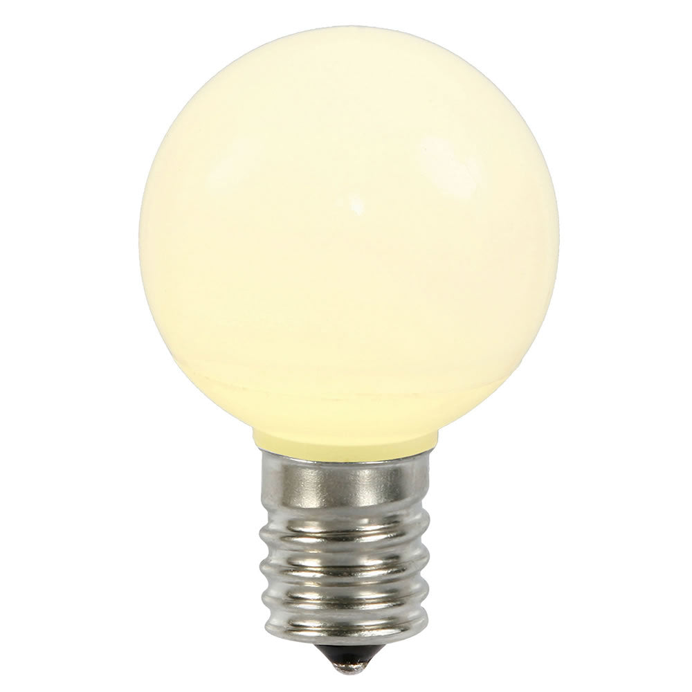 Vickerman G50 WmWht Ceramic LEDBulb E17 .96W 25Bx - XLEDCG51-25