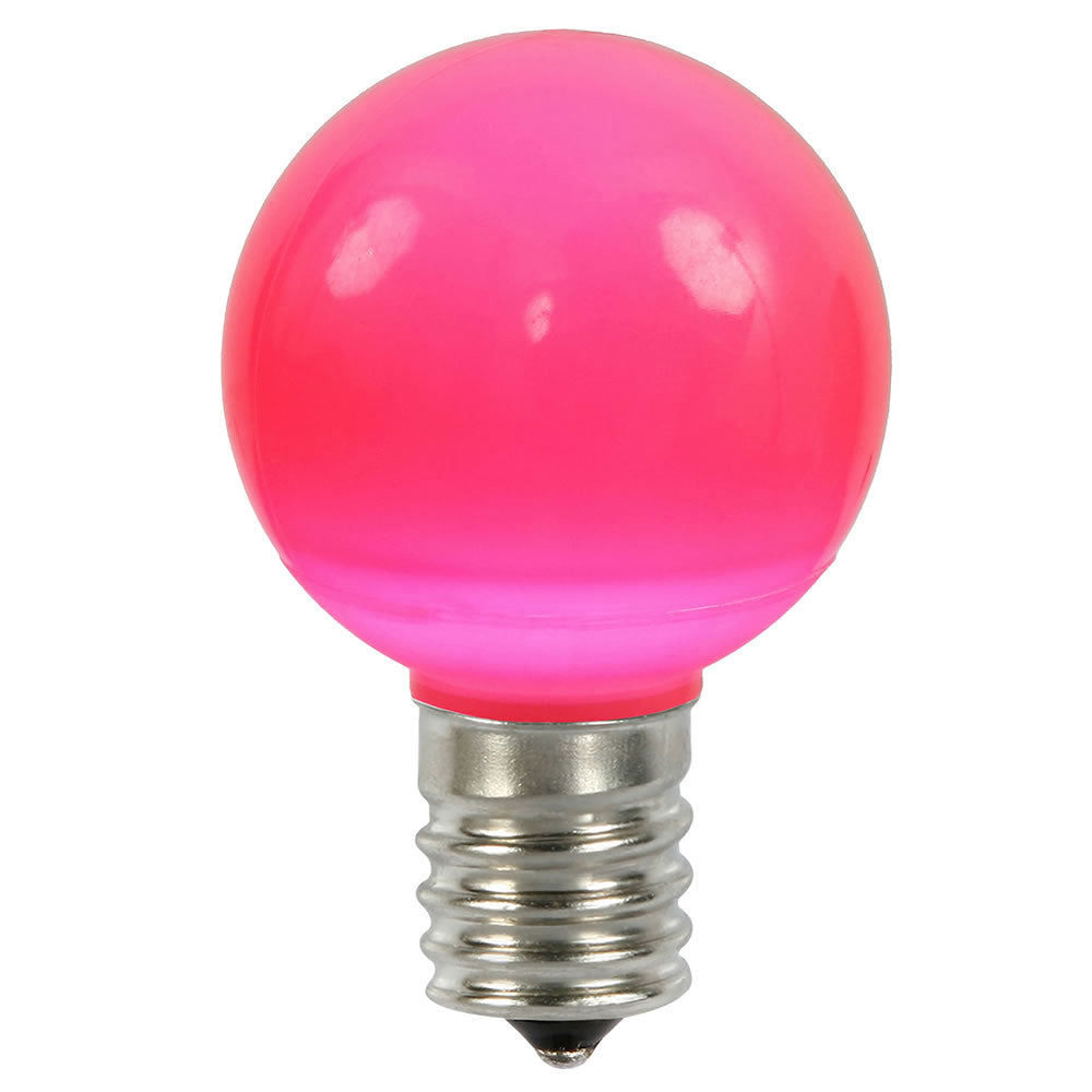 Vickerman G50 Pink Ceramic LEDBulb E17 .96W 25/Box - XLEDCG59-25