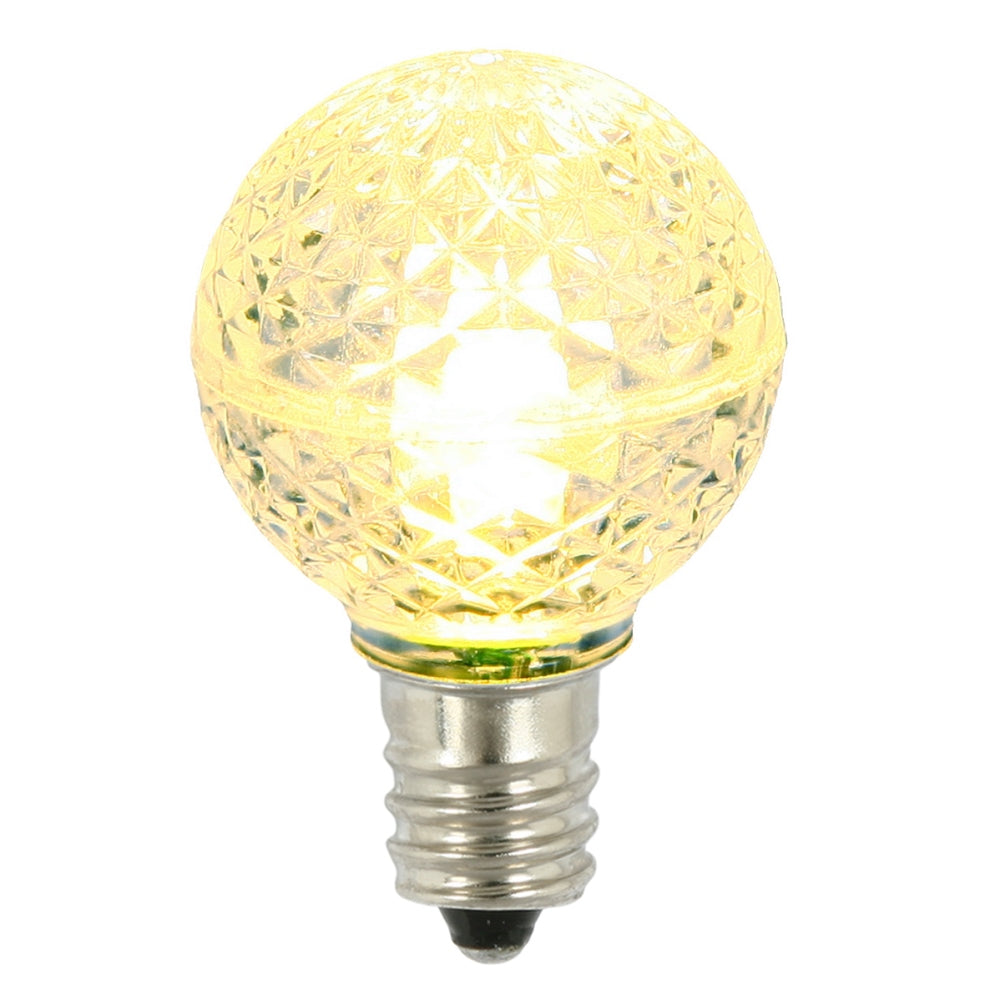 Vickerman G30 Faceted LED Wmwht Bulb E12 .38W 25Bx - XLEDG31-25