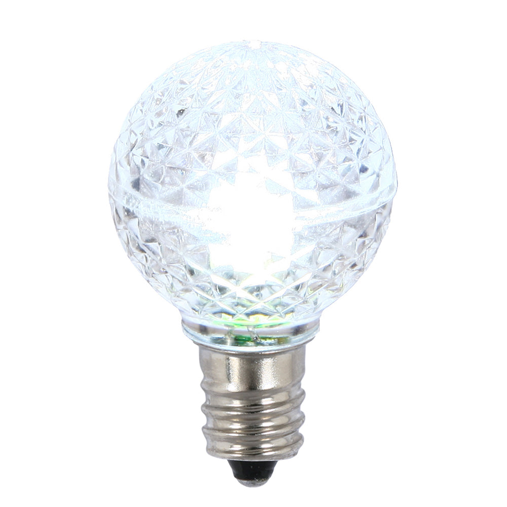Vickerman G30 Faceted Led Cool Wht Bulb E12 25/Box - Xledg35-25