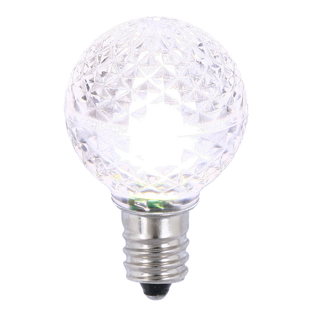 Vickerman G30 Faceted Led Purewht Bulb E12 25/Box - Xledg3P-25