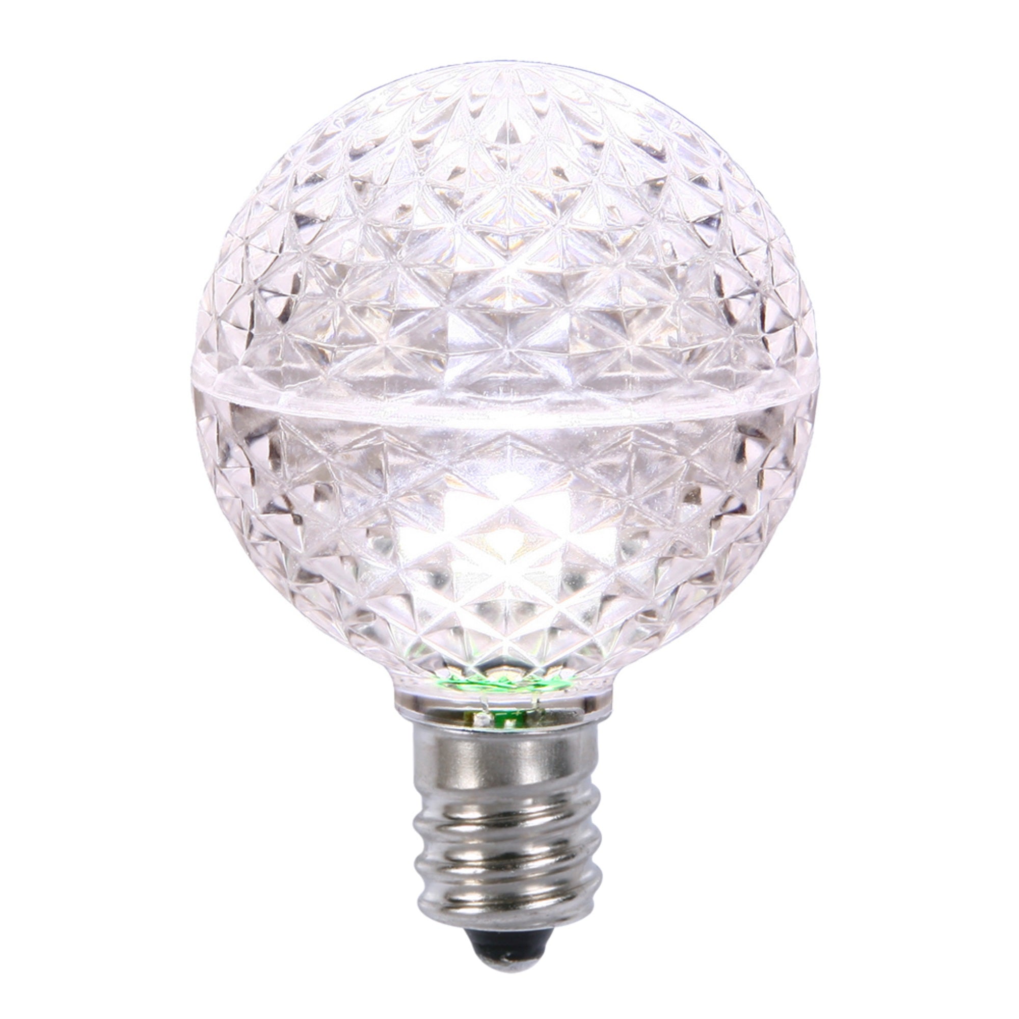 G50 Faceted Led Pure White E17 .45W 25Bx
