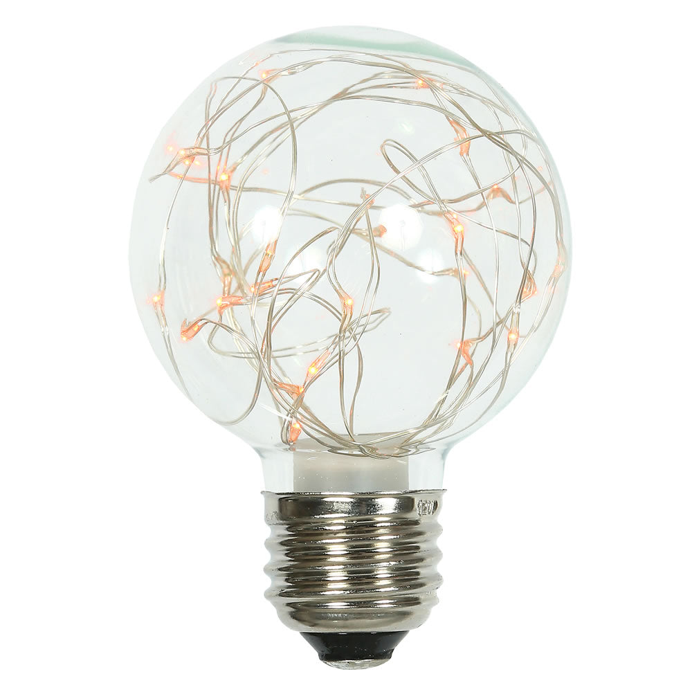 Vickerman 25Lt Amber Twinkle G95 Fairy Lt Bulb E26 - XLEDG98