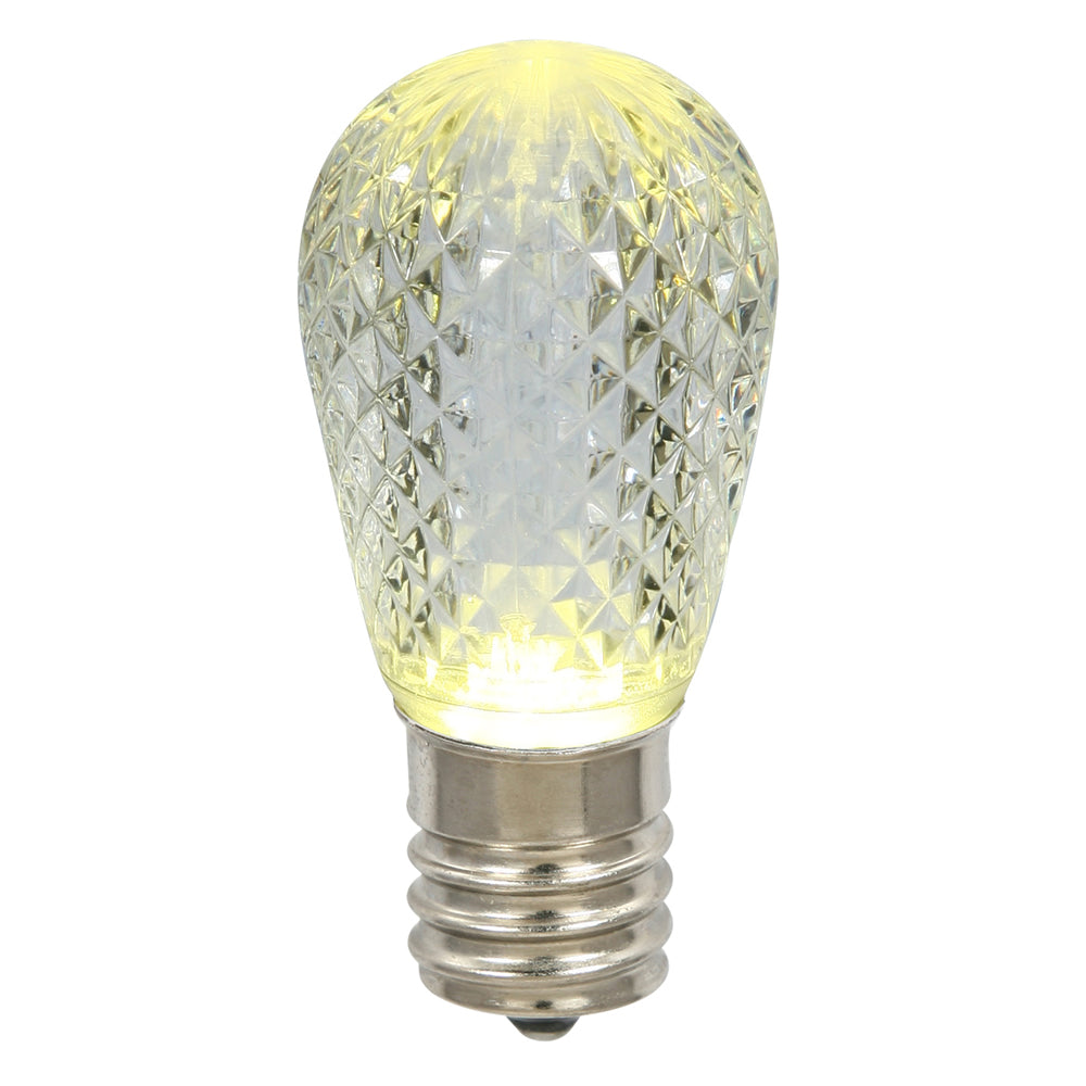 Vickerman 11S14 Faceted LED WmWht Lamp E26 10/Box - XLEDS11-10