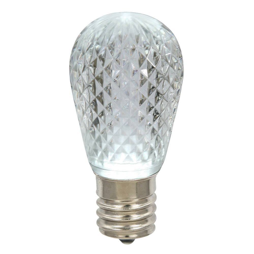 Vickerman 11S14 Faceted LED PureWht Lamp E26 10/Bx - XLEDS19-10
