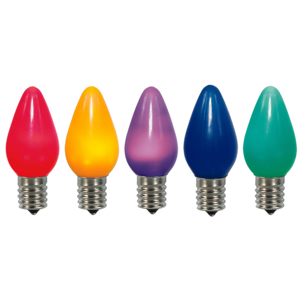 Vickerman C7 Ceramic LED Multi-Colored Bulb 25/Box - XLEDSC70-25