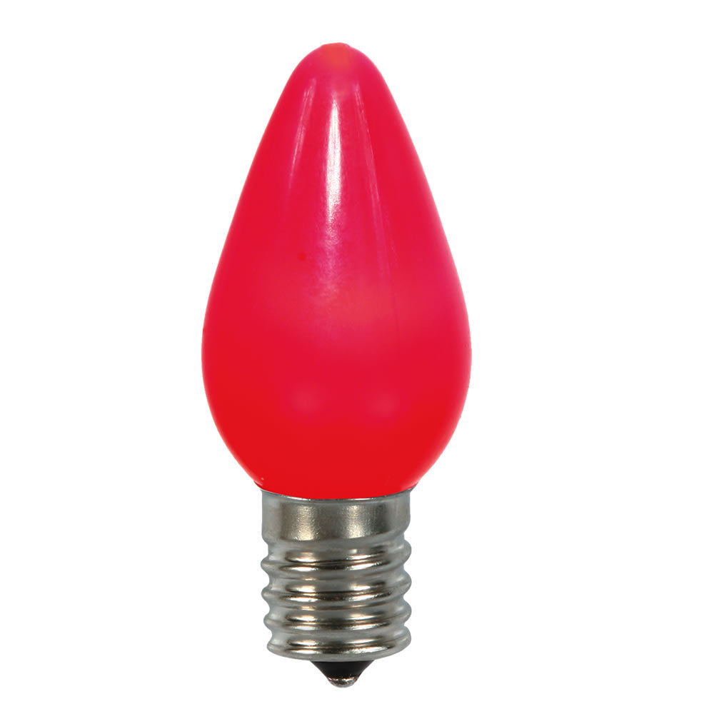 Vickerman C7 Ceramic LED Red Bulb .96W 130V 25/Box - XLEDSC73-25