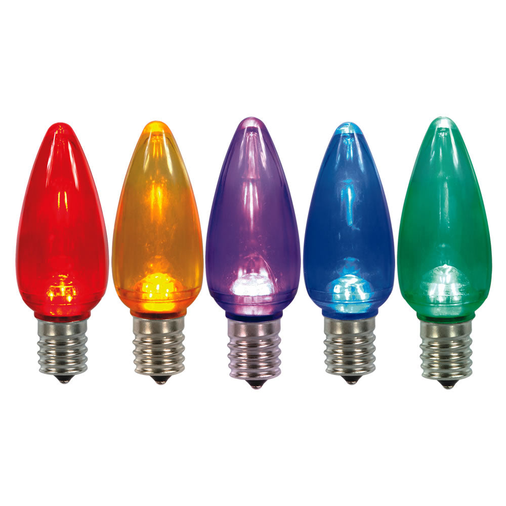 Vickerman C9 Multi Twinkle TranspLED Bulb 25/Box - XLEDTC90T-25