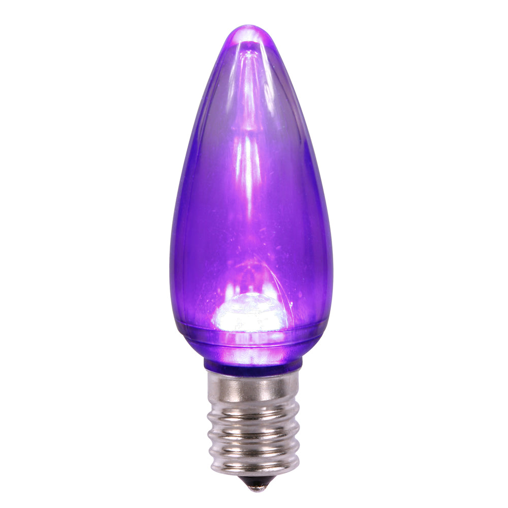Vickerman C9 Purple Transparent LED Bulb 25/Box - XLEDTC96-25