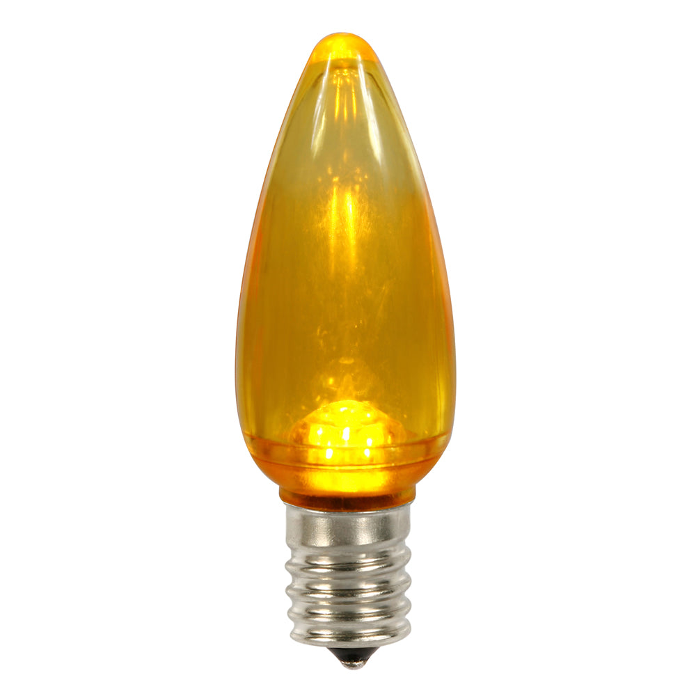 Vickerman C9 Yellow Transparent LED Bulb 25/Box - XLEDTC97-25