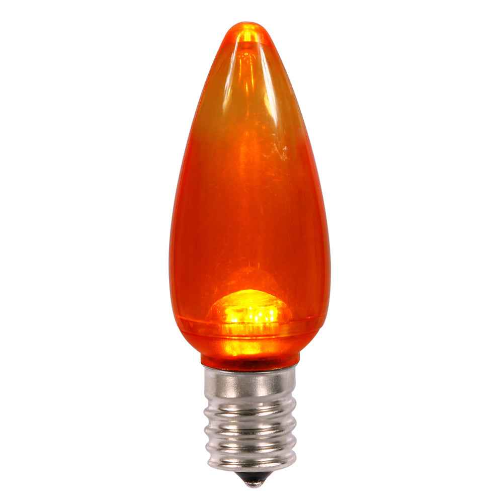 Vickerman C9 Orange Transparent LED Bulb 25/Box - XLEDTC98-25