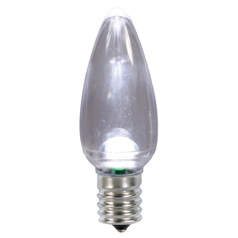 Vickerman C9 PureWht Twinkle TranspLED Bulb 25/Box - XLEDTC9PT-25