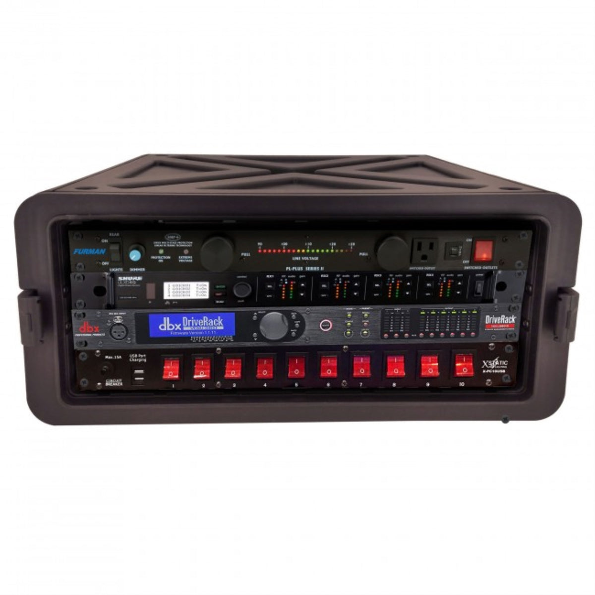 Prox Xm-4U Vaultx 4U Rack Air-Tight Water-Sealed Abs Case