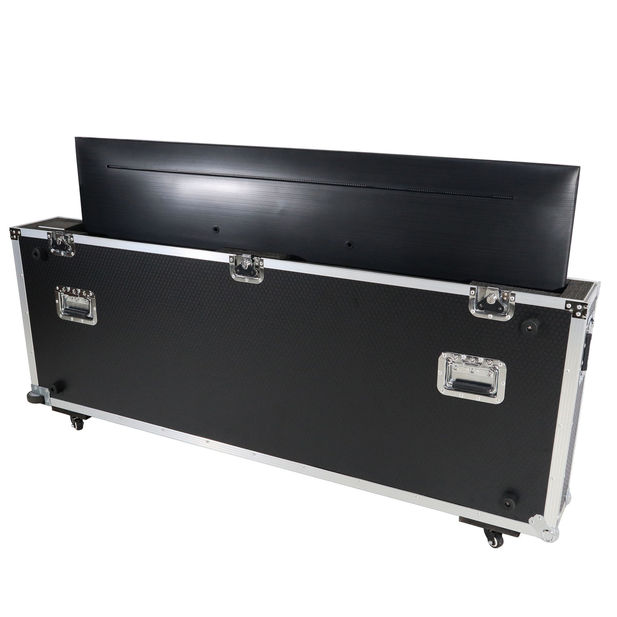 Universal Single Case For One 55 Inch To 70 Inch Flat Panel Monitor Led Tv W/ Low Profile Wheels