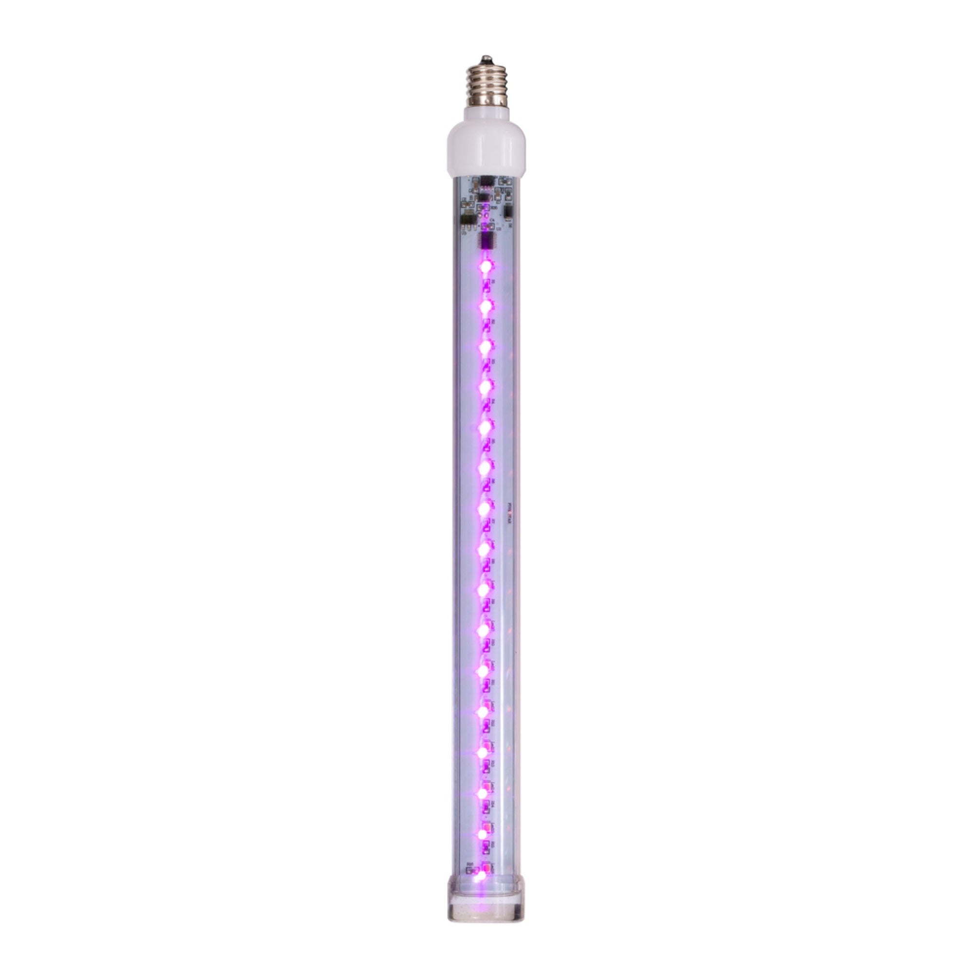 12 Pink C9 Led Snowfall Tube 5Pk