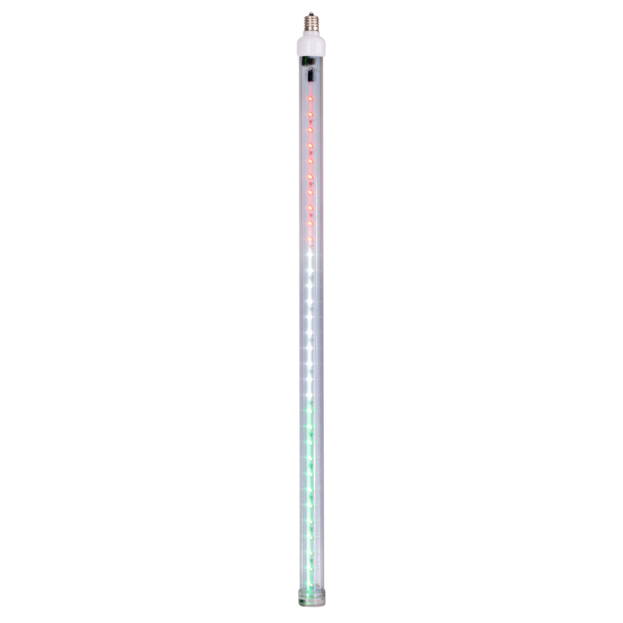 24 Red-Wht-Grn C9 Led Snowfall Tube 5Pk