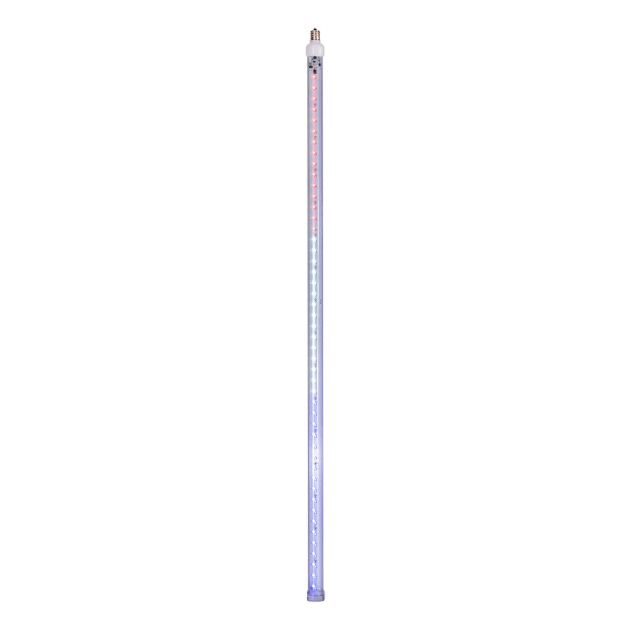36 Red-Wht-Blu C9 Led Snowfall Tube 5Pk