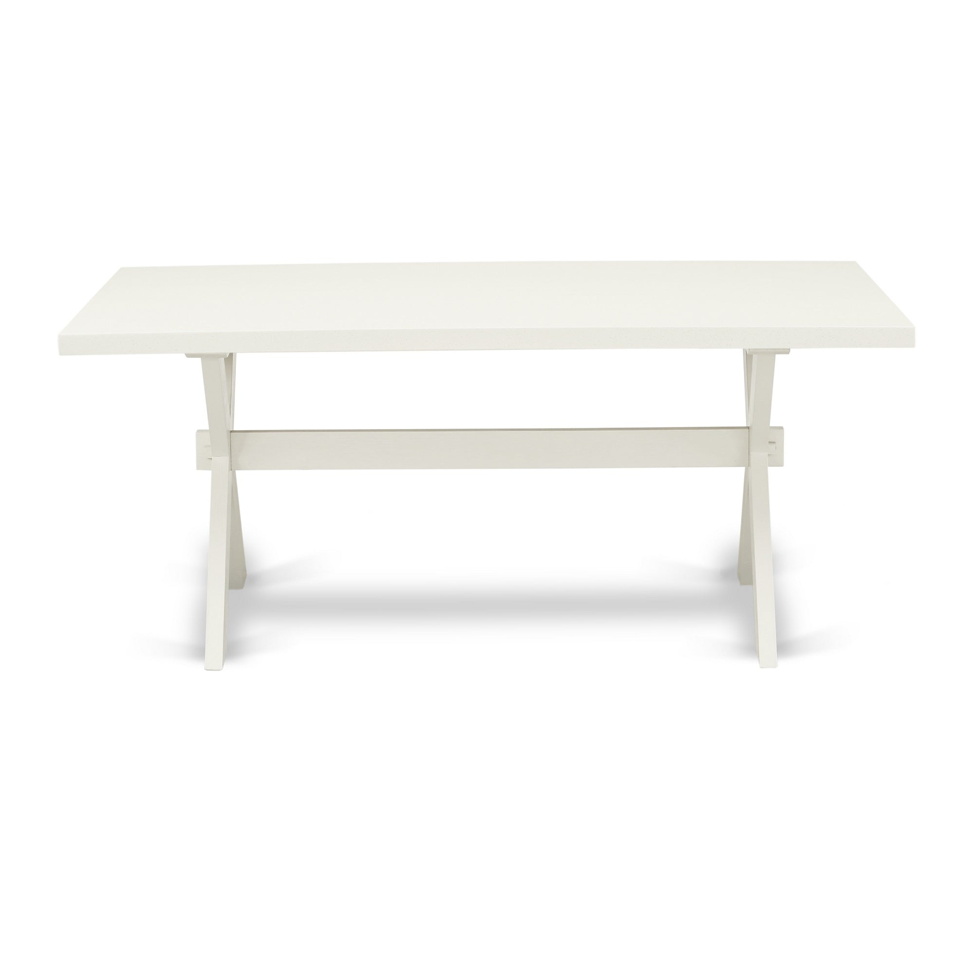 X-Style 36X60 In Dining Table With Wirebrushed Linen White Leg And Linen White Top Finish