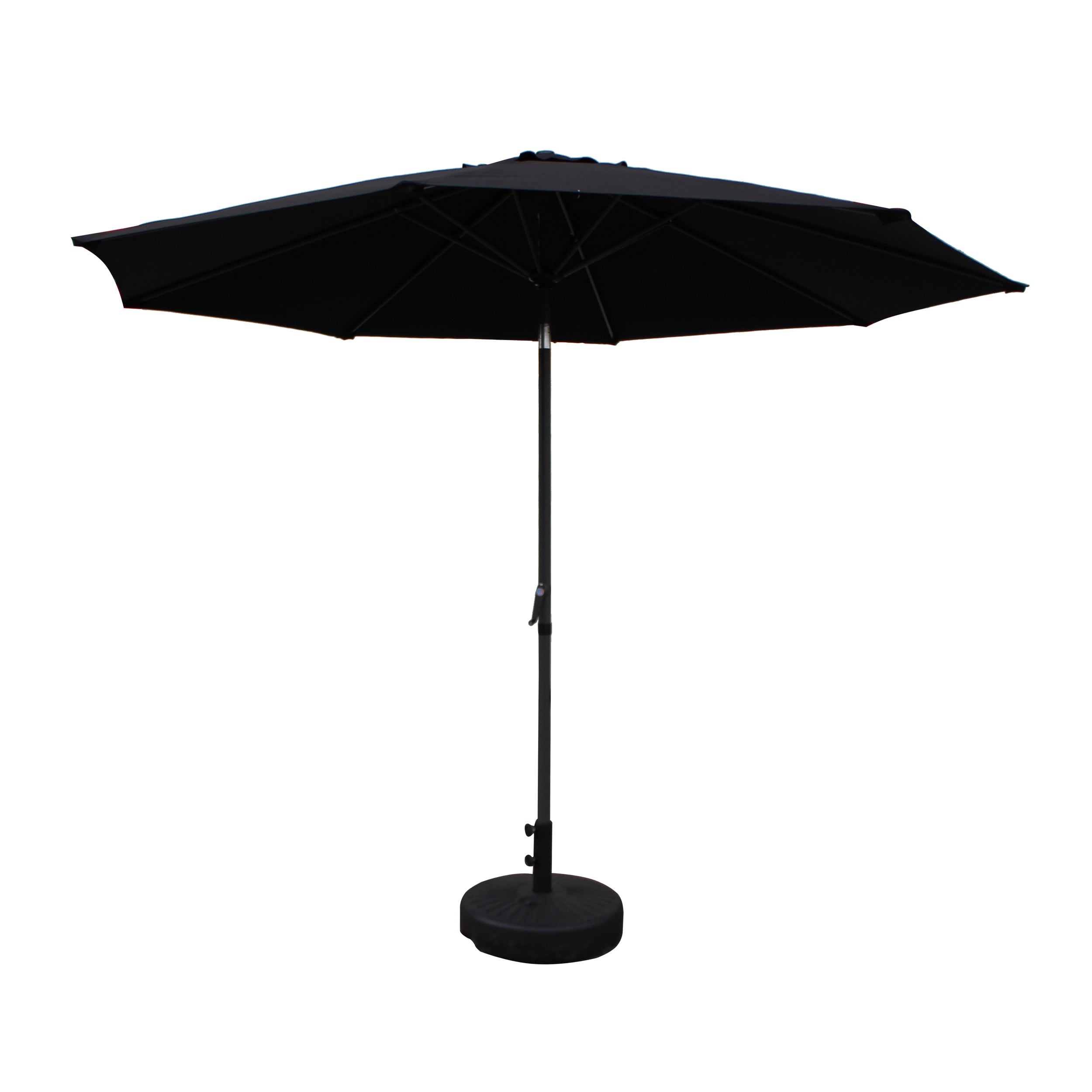 St. Kitts Aluminum 10-foot Patio Umbrella - Black