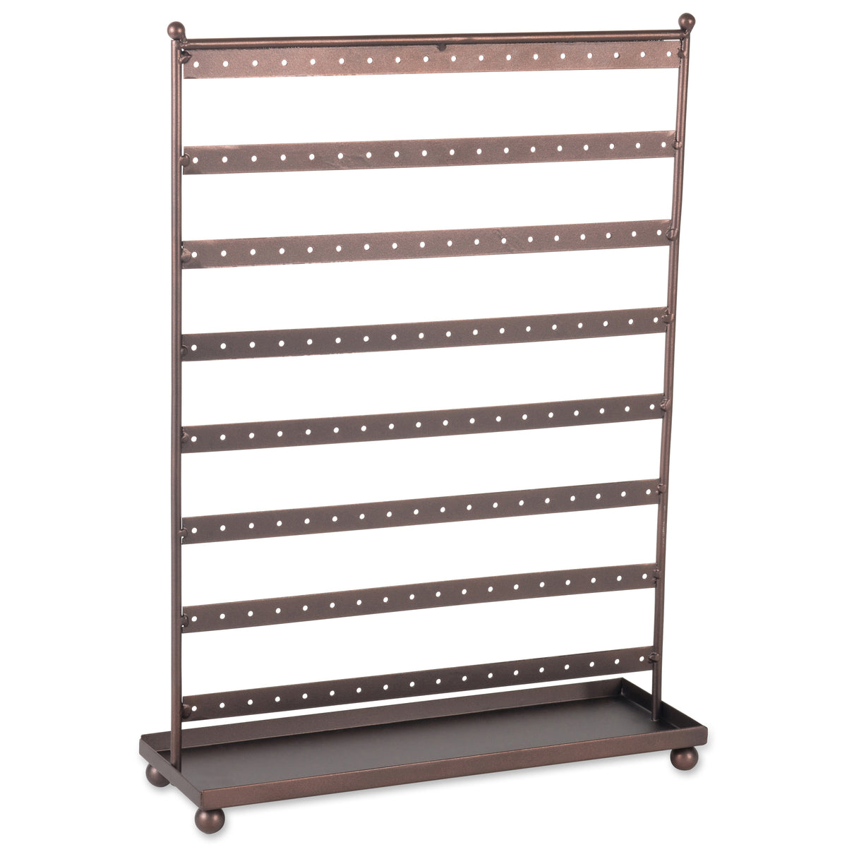 Dii Earring Stand With Tray Bronze