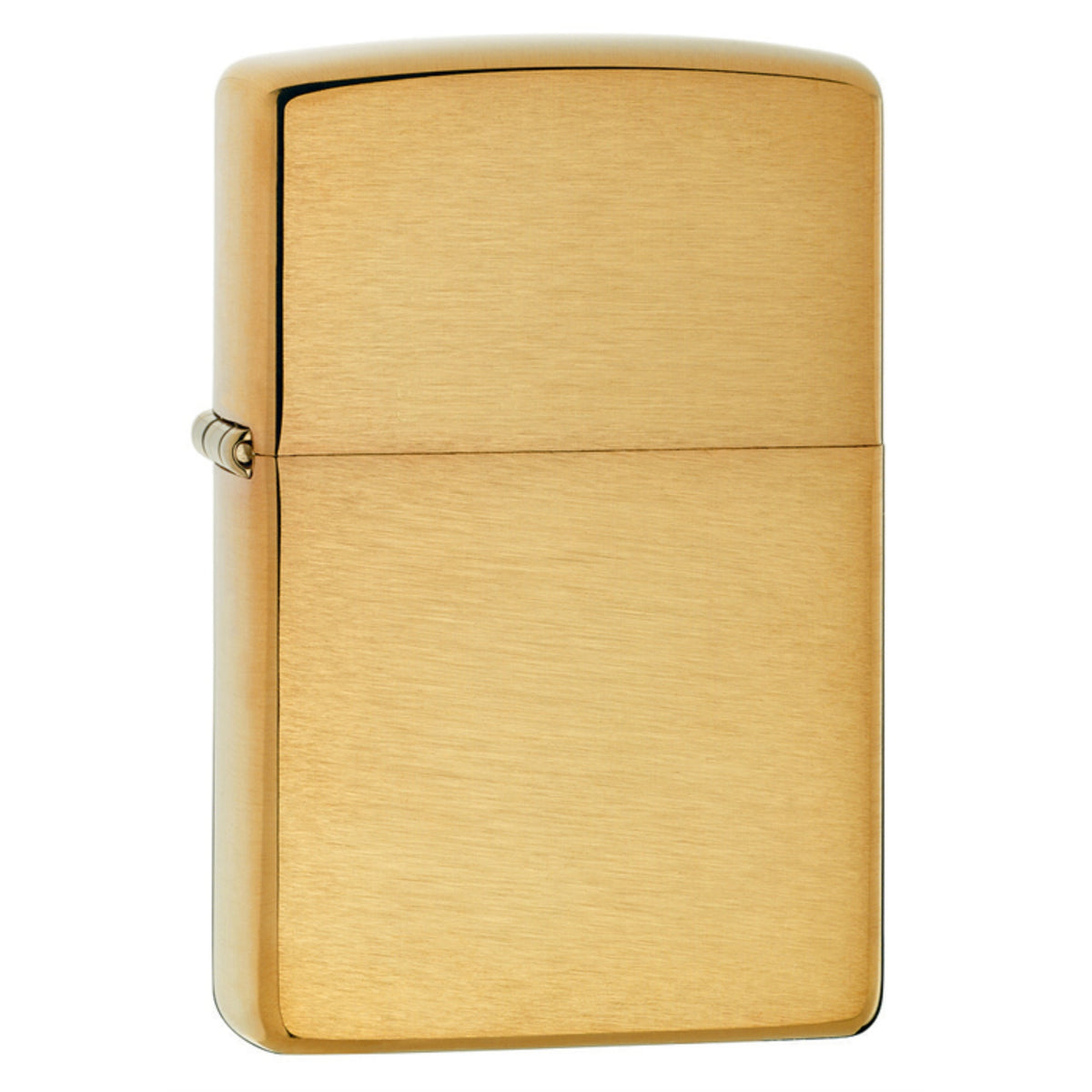 168 - Zippo Brushed Finish Armor Wall Brass