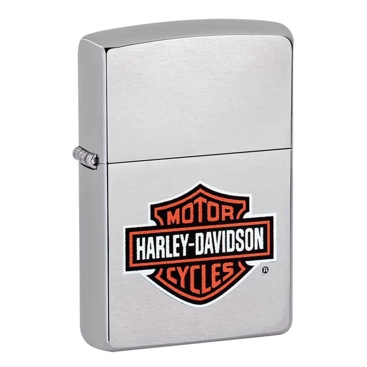 2023 Zippo Hd Brushed Chrome Lighter, Harley Davidson Logo