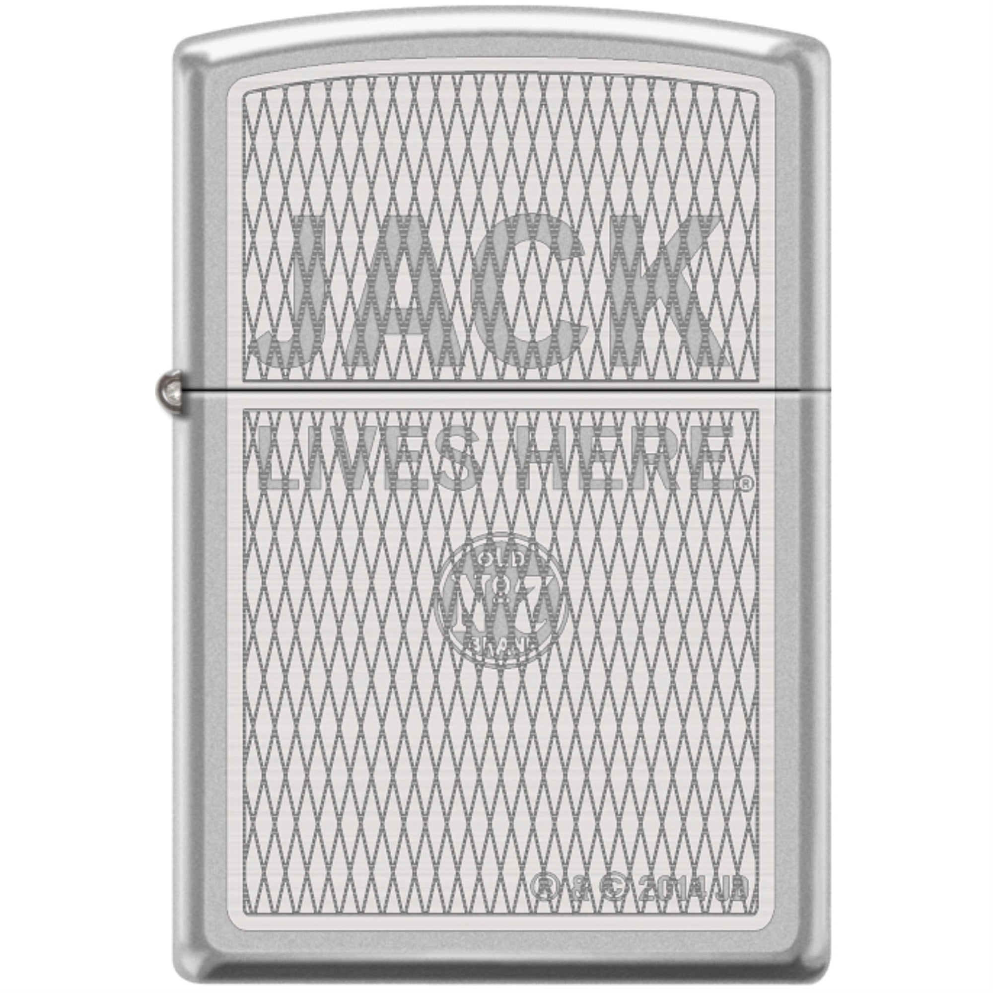 205Mp322990 - Zippo Procut Jack Daniels Lives Here Satin Chrome