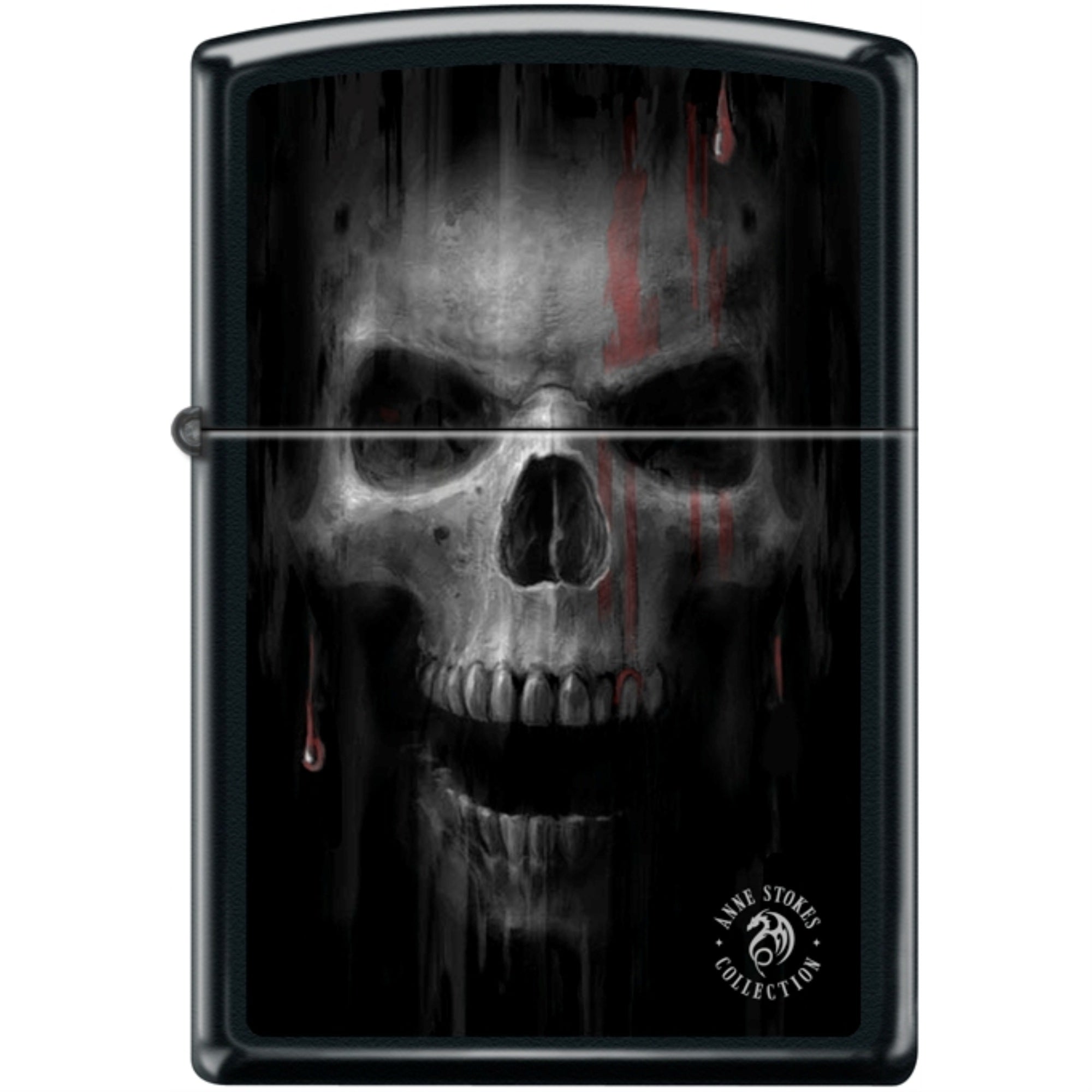 218Ci402921 - Zippo Procut Anne Stokes Skull Black Matte