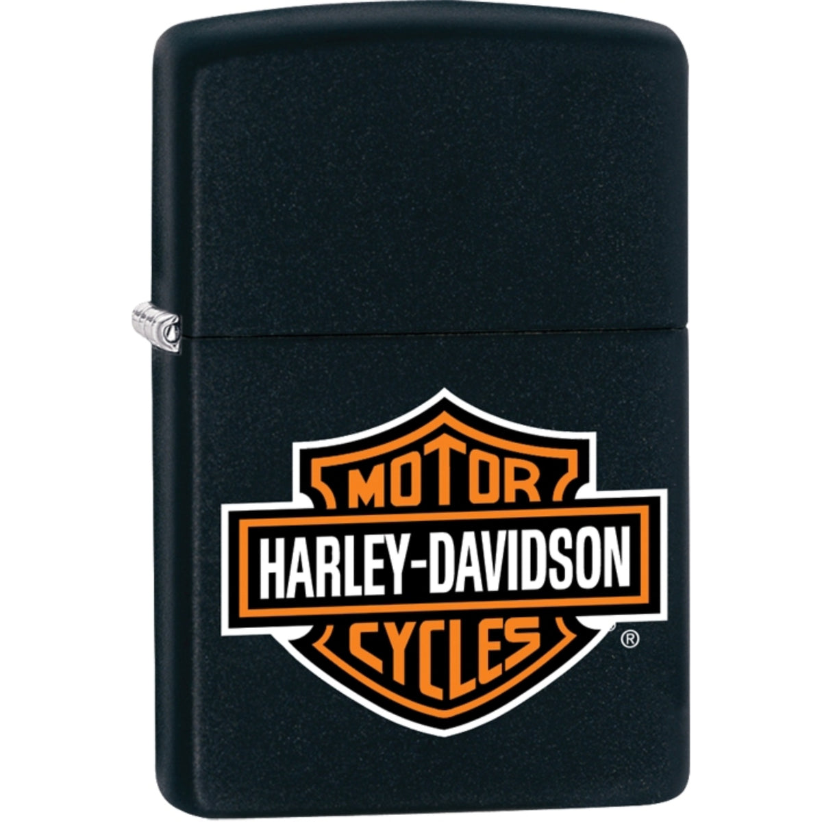 218Hd.H252 - Zippo Black Matte Lighter, H-D(R) Logo
