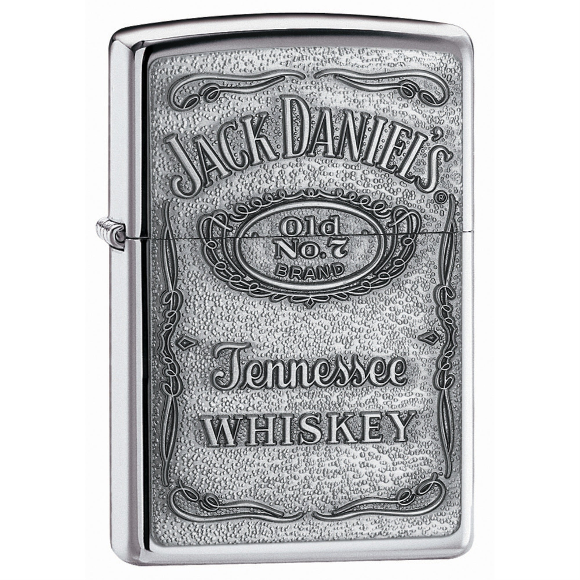 250Jd.427 - Zippo Hp Chrome, Label-Pewter Emblem