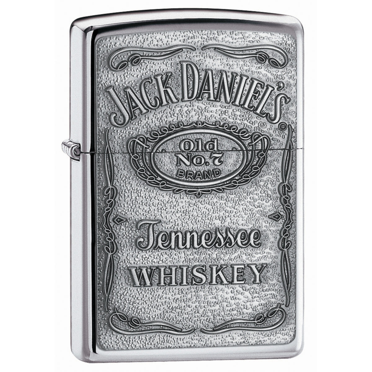 250Jd.427 - Zippo Hp Chrome, Label-Pewter Emblem