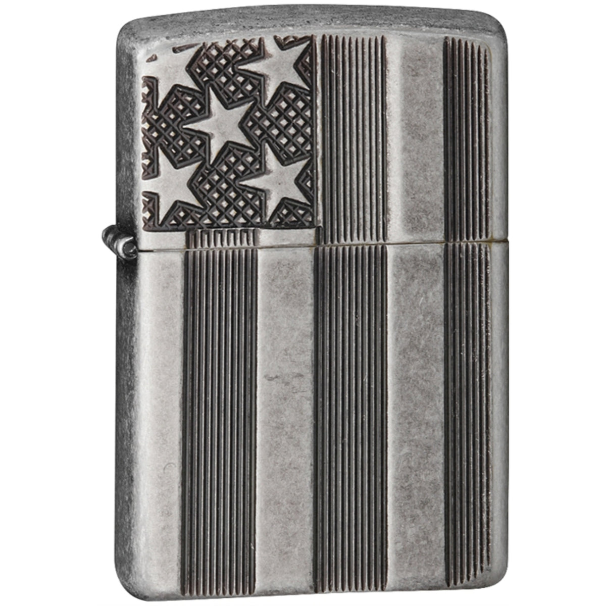 28974 - Zippo Choice  Flag Armor Antique Silver