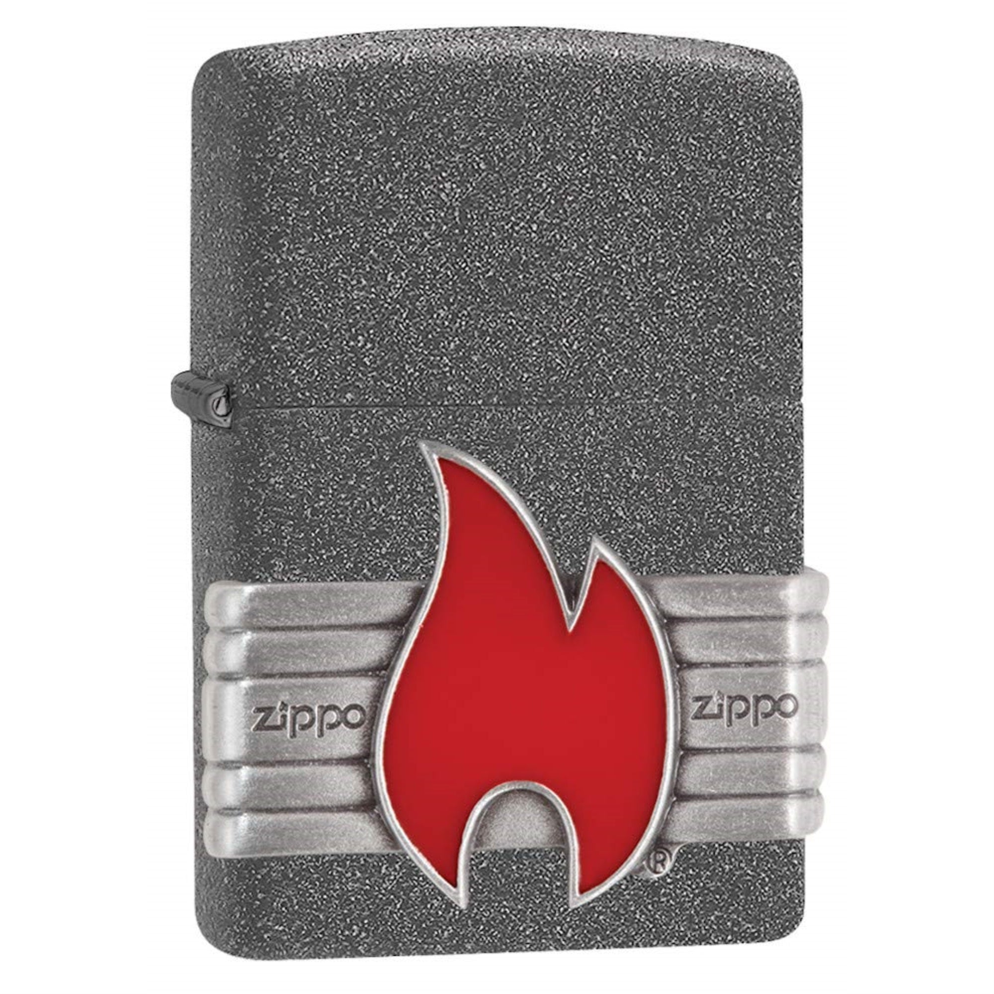 Zippo Choice Red Vintage Wrap Iron Stone