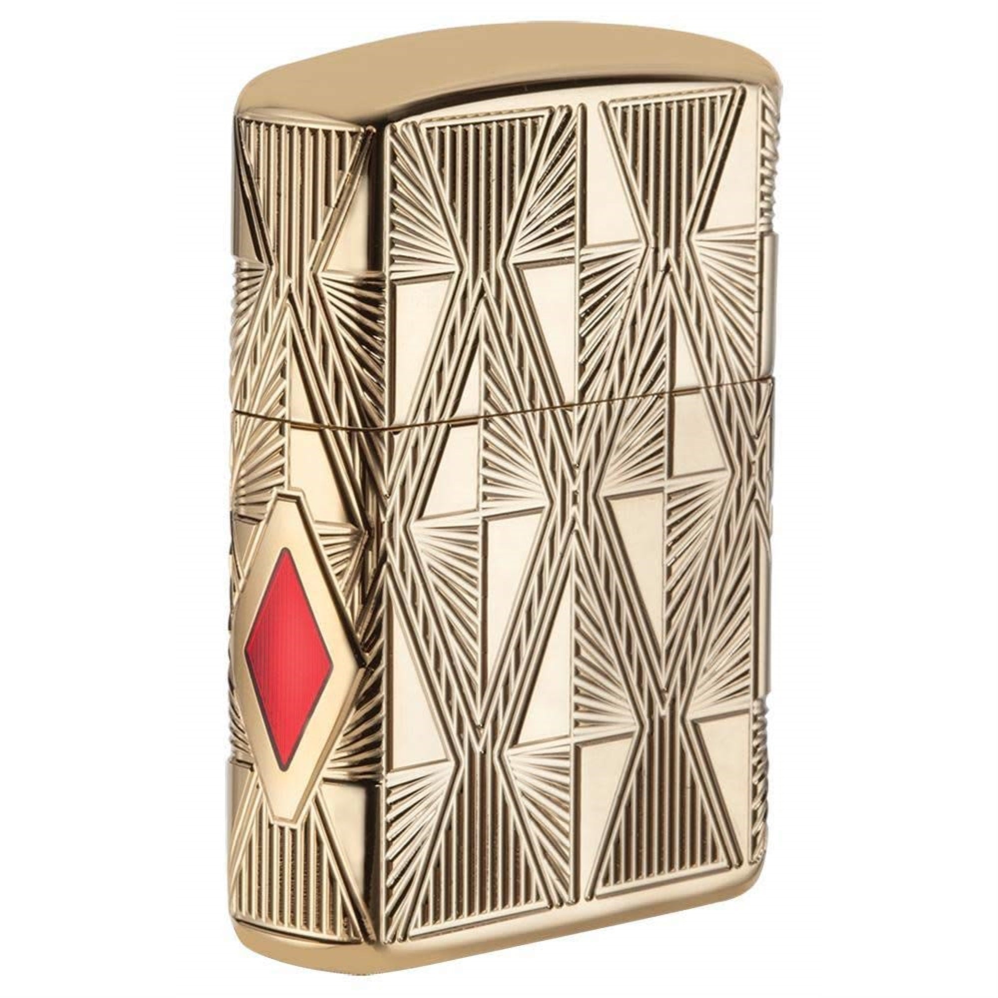 2024 Zippo Choice Luxury Diamond Design Armor Hp Gold Plate