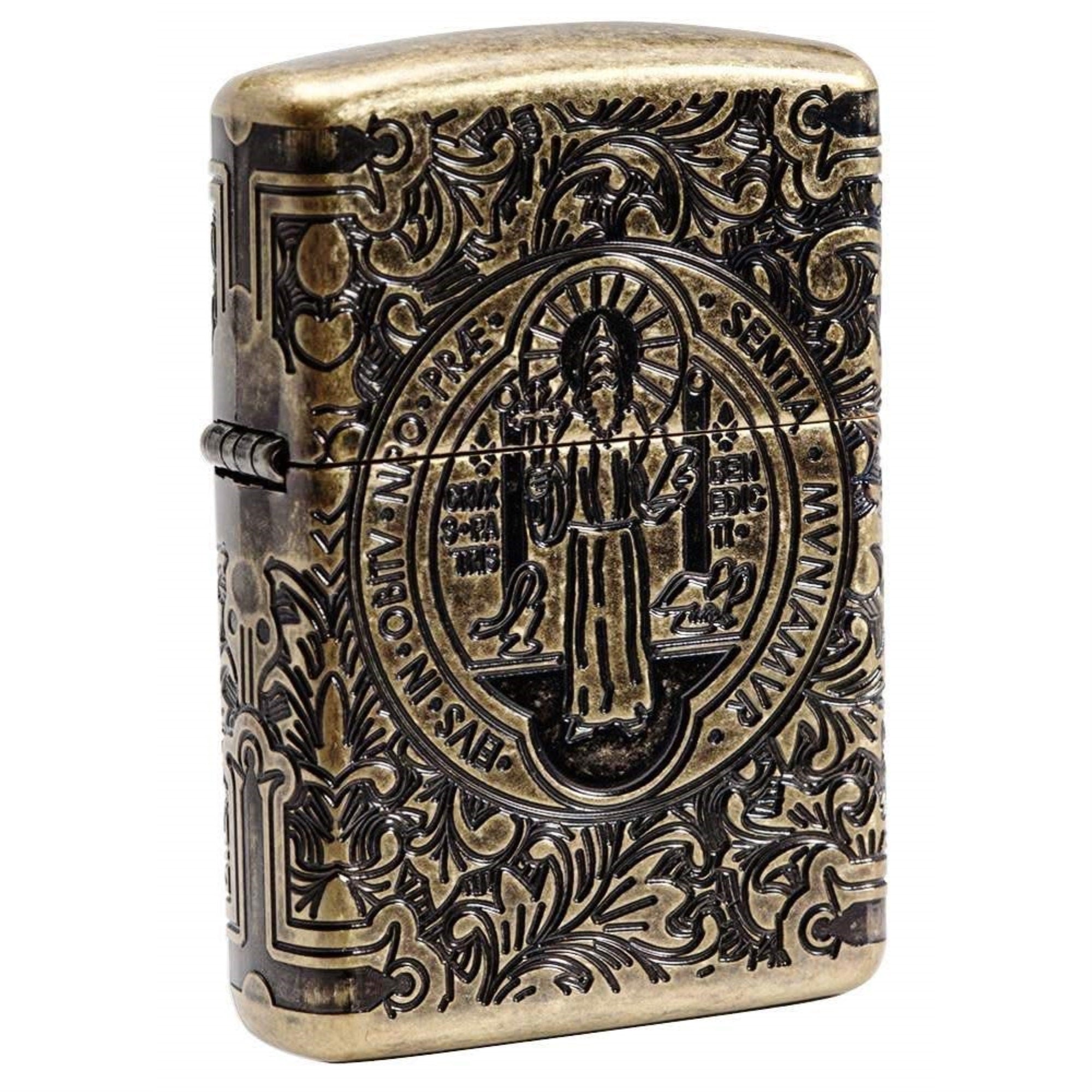 2024 Zippo Choice St Benedict Design Antique Brass