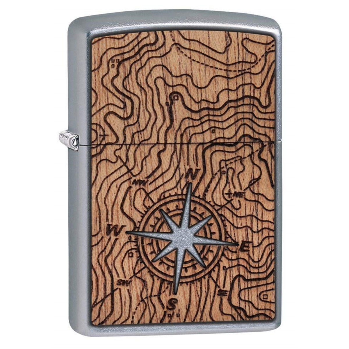 2023 Zippo Woodchuck Compass, Street Chrome