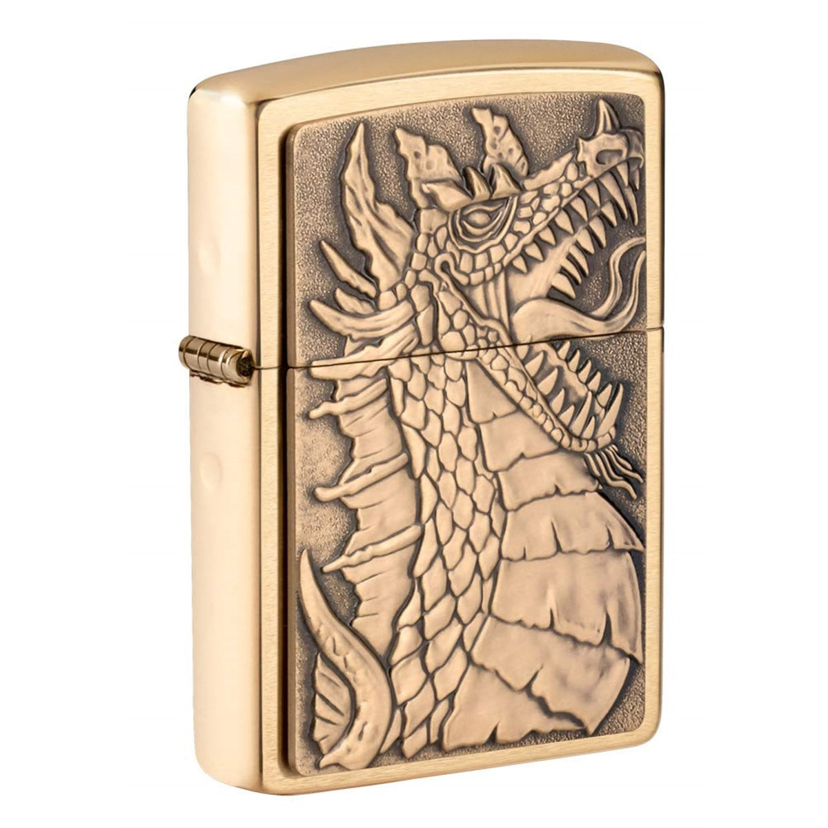 2022 Zippo Dragon Emblem Brushed Brass, Map:$ 42.46