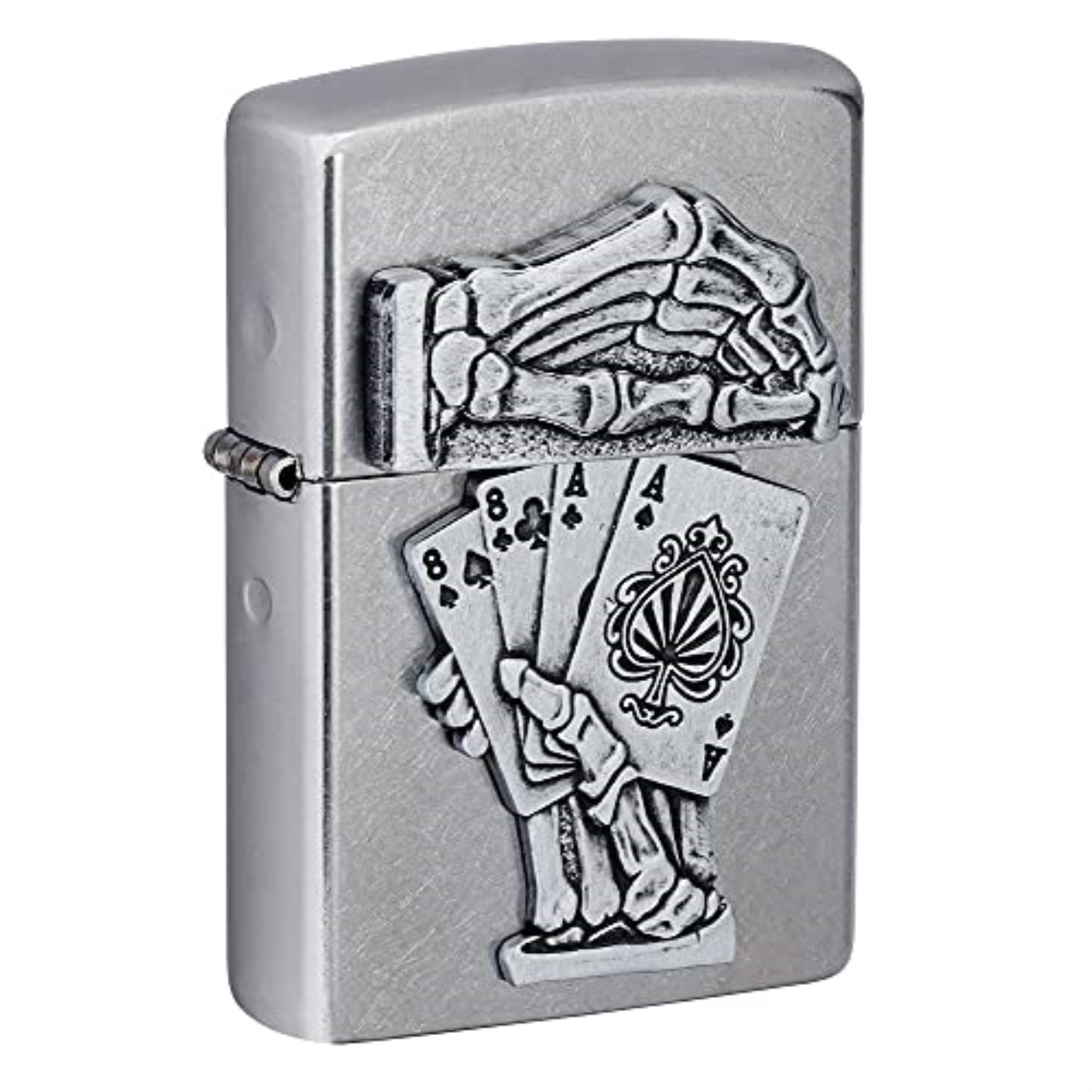 2024 Zippo Dead Man'S Hand Emblem, Street Chrome, Map: $ 34.81
