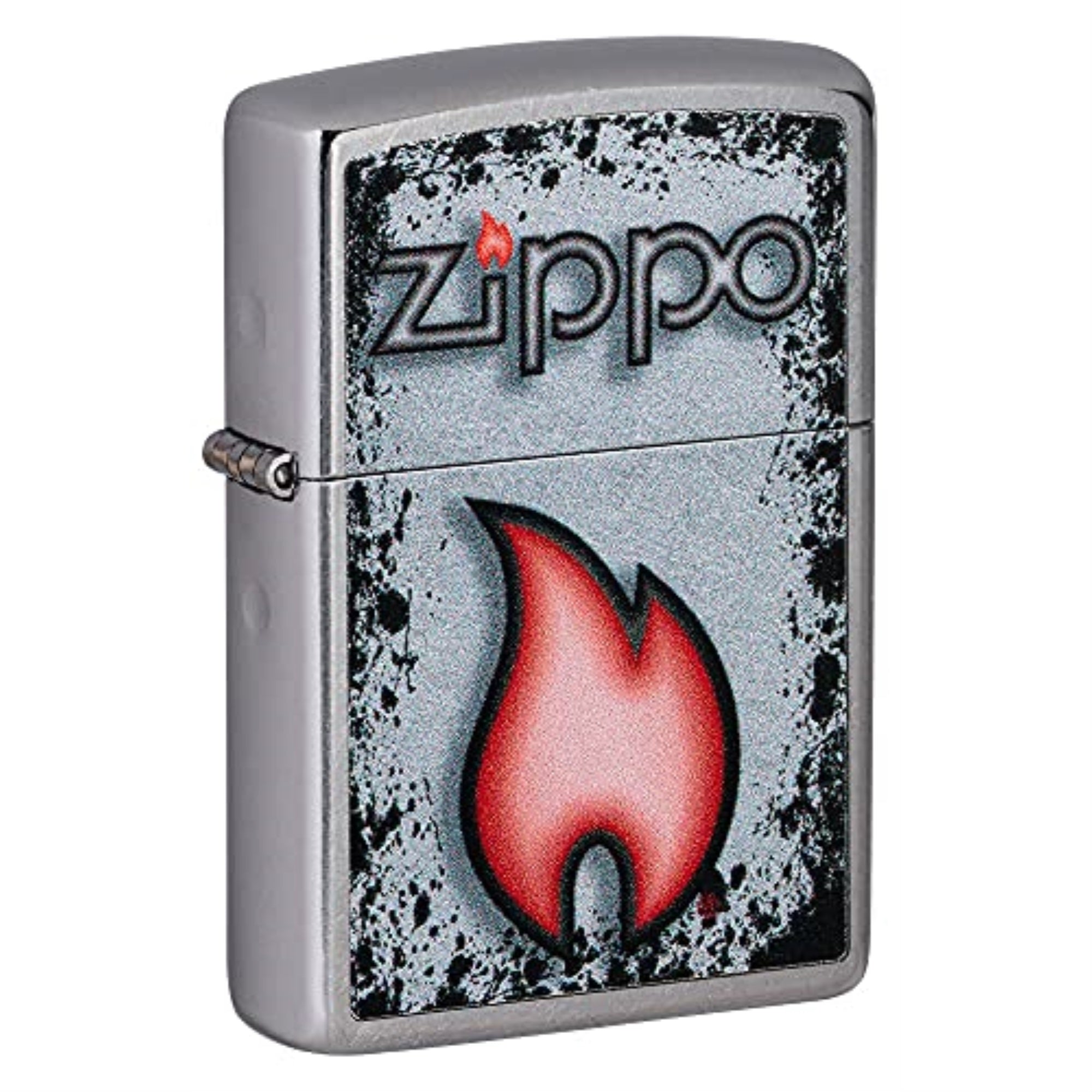 2023 Zippo Flame Design, Street Chrome