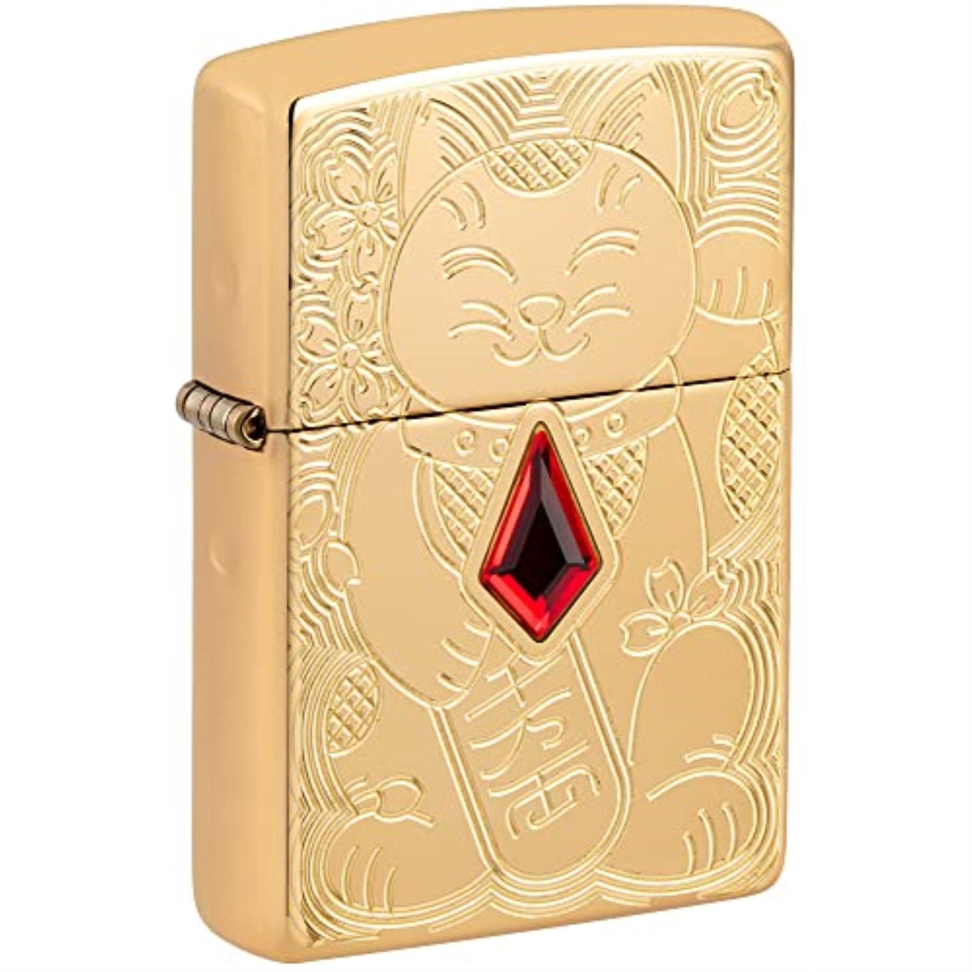 2024 Zippo Lucky Cat, Armor Hp Brass Deep Carve, Map: $ 55.21