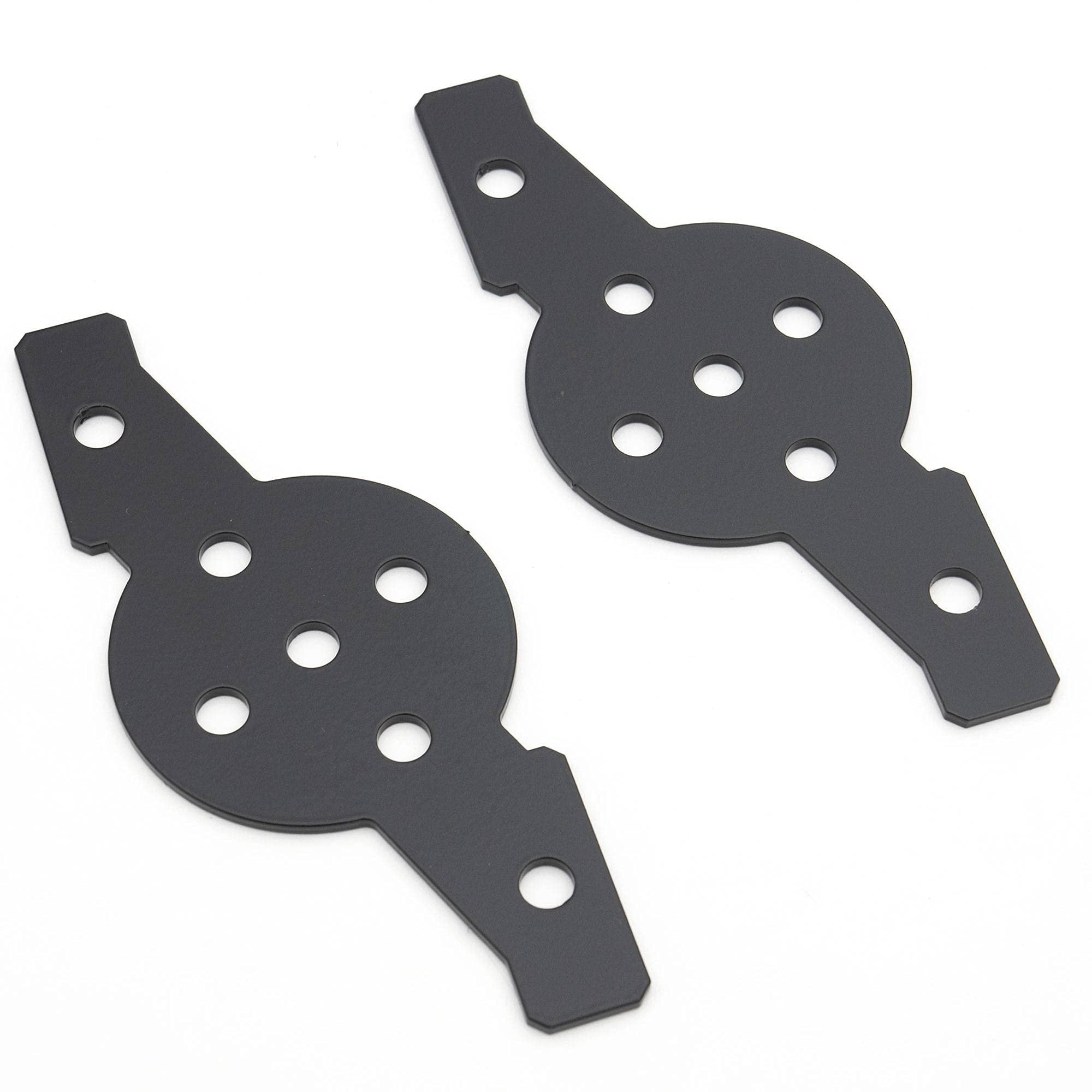 Zroadz Hood Hinge Adapter Plate To Mount (4) 3 Inch Led Pod Lights To Hood Hinge Bracket - Pn #Z360002, Black