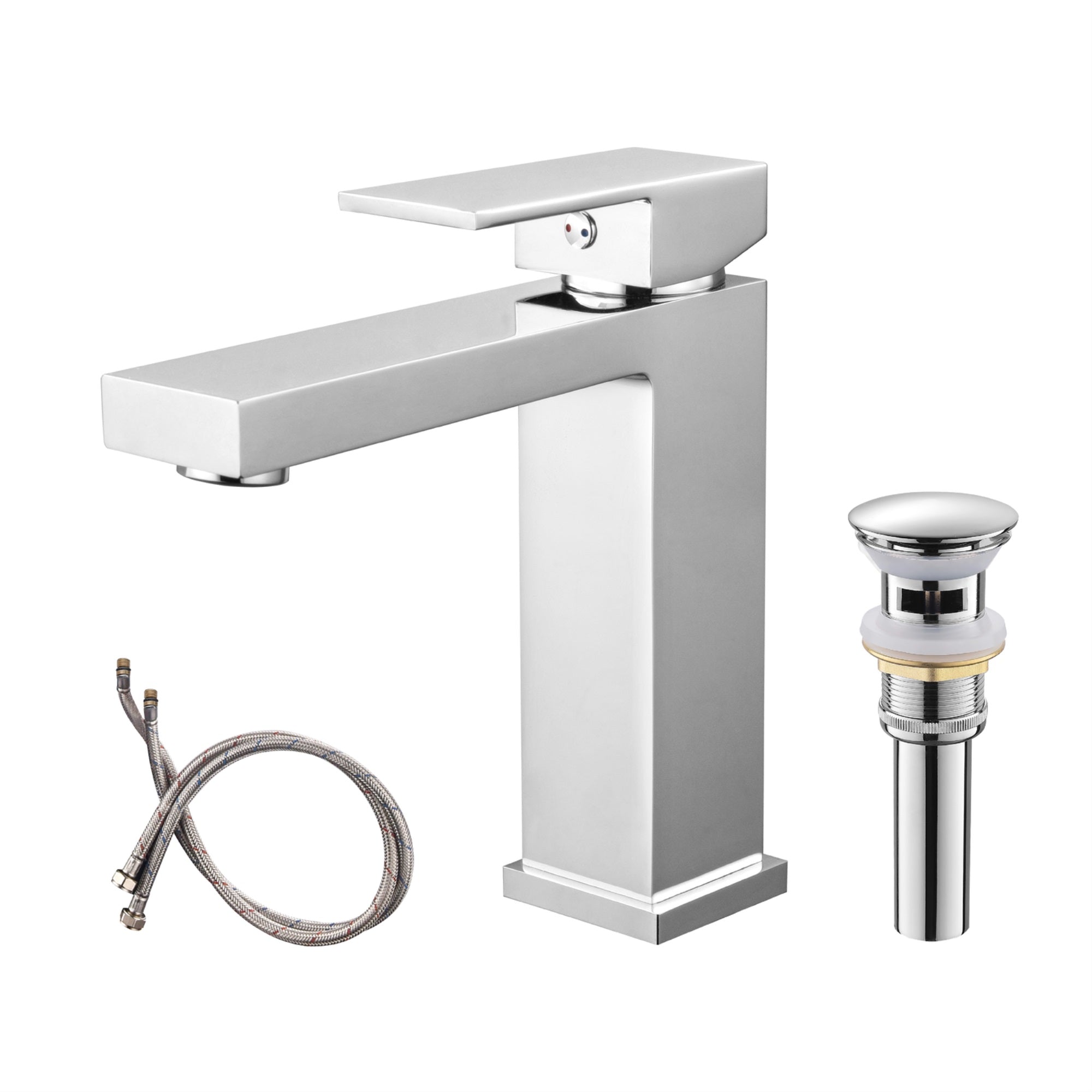 UPC FAUCET WITH DRAIN-CHROME