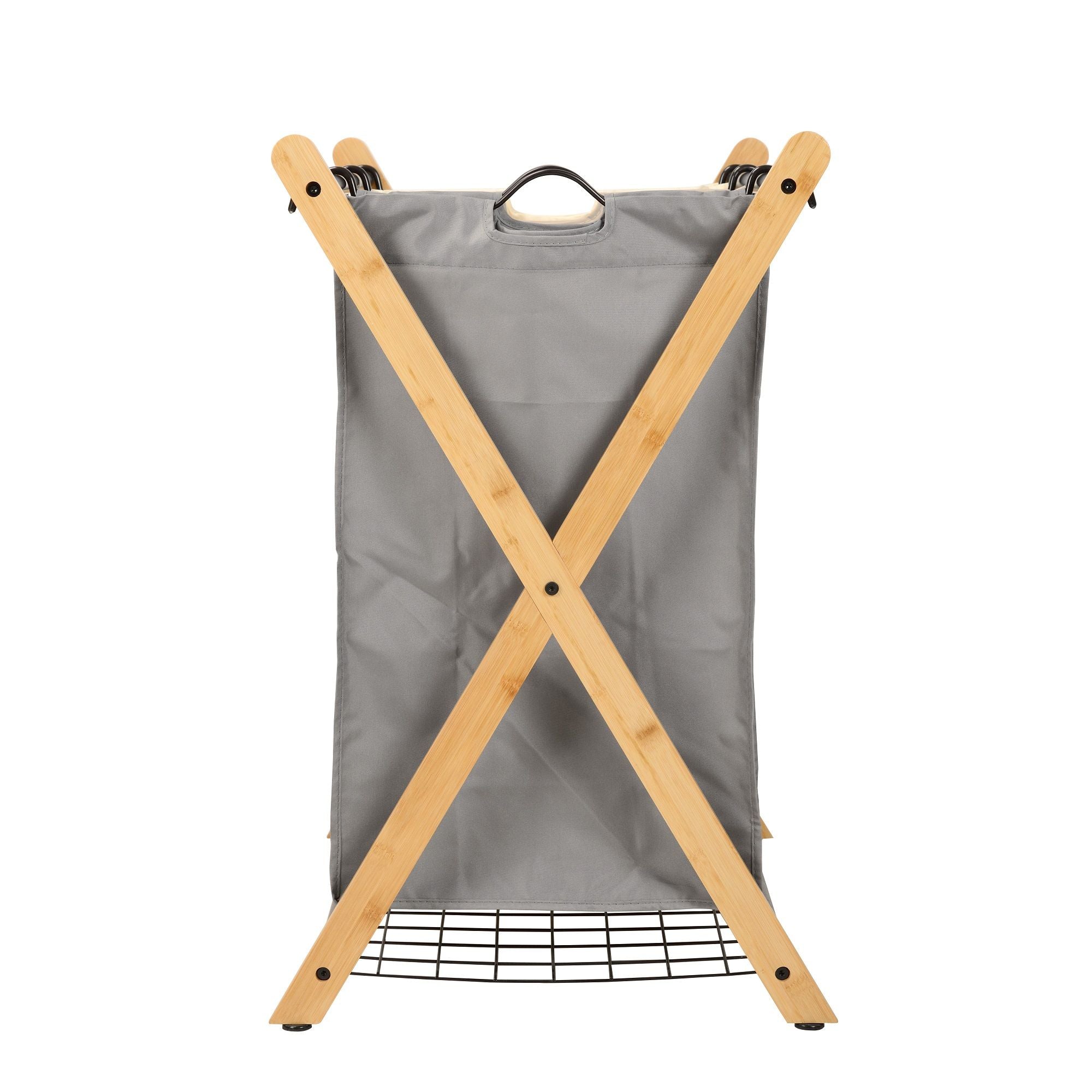 Oceanstar X-Frame Bamboo 3-Bag Laundry Sorter, Color(D0102Hhgpyx.)