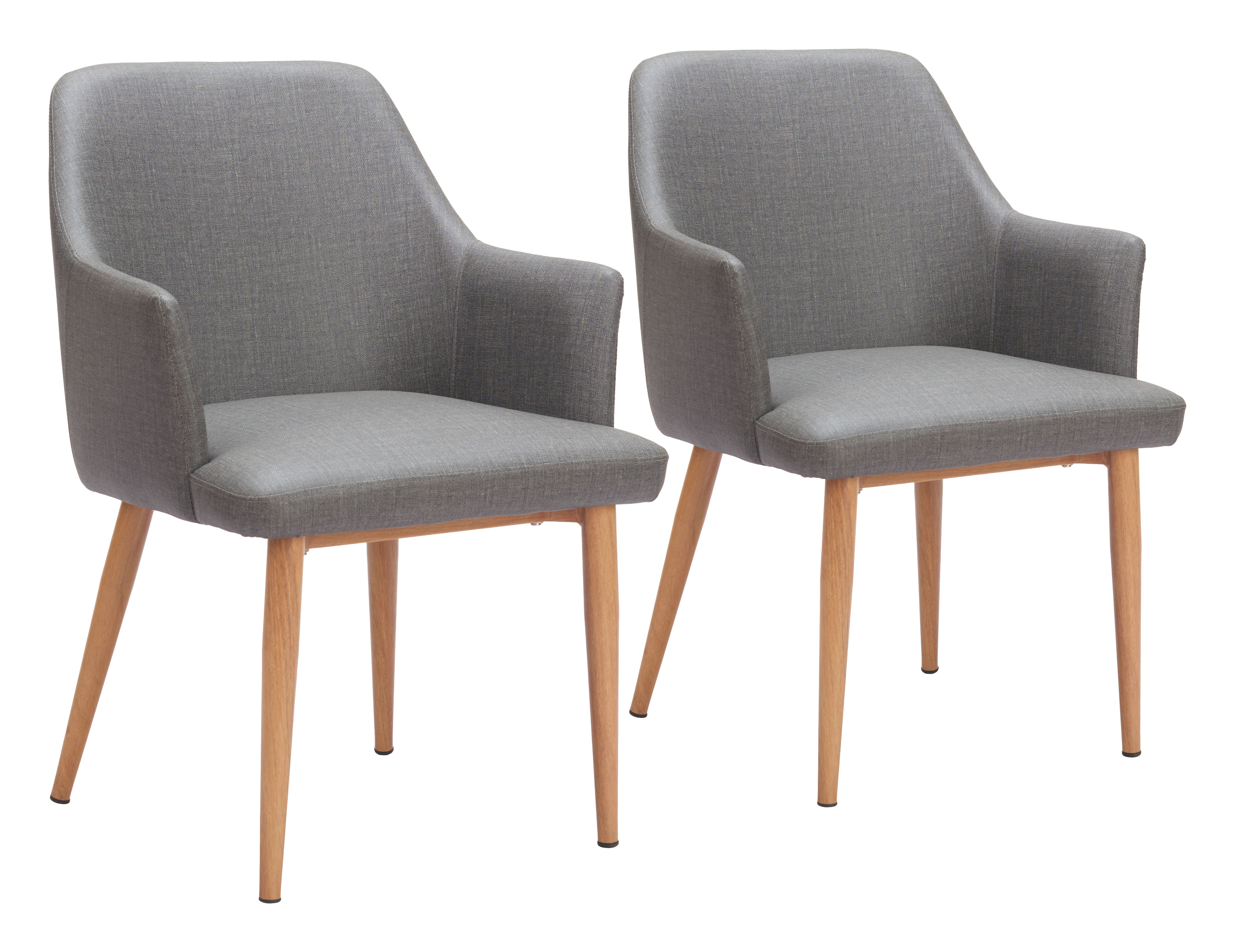Wisom Dining Chair (Set of 2) Gray
