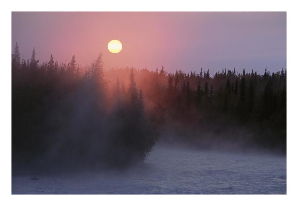 Sunrise Over Kasilof River, Kasilof, Alaska-Paper Art-26X18