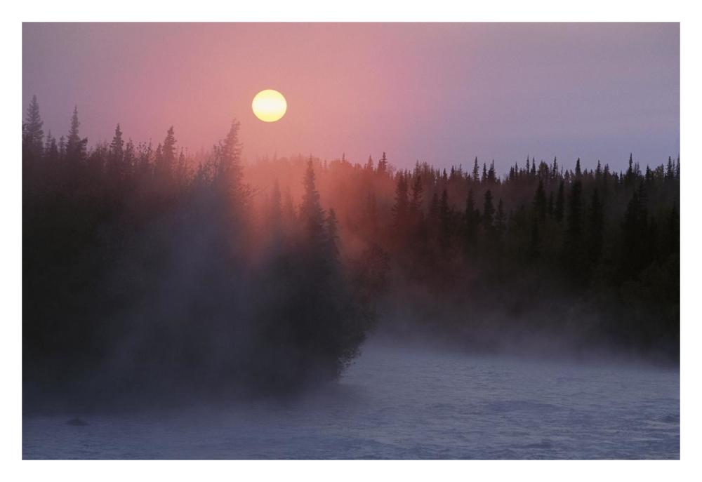 Sunrise Over Kasilof River, Kasilof, Alaska-Paper Art-32X22