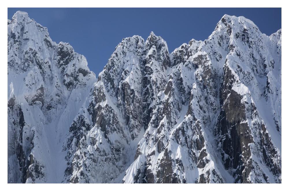 Peaks Of Takhinsha Mountains Near Haines, Alaska-Paper Art-20X14